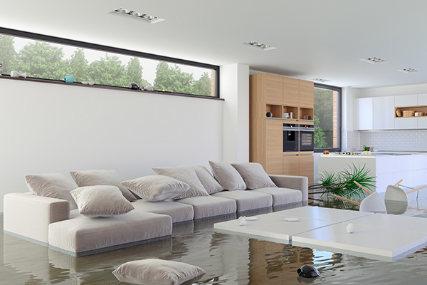 Water Damage living room Lake Havasu